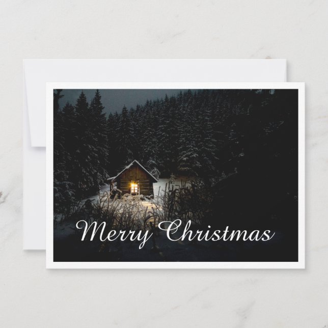 Saudações de Natal com Casa de Bruxa (Frente)