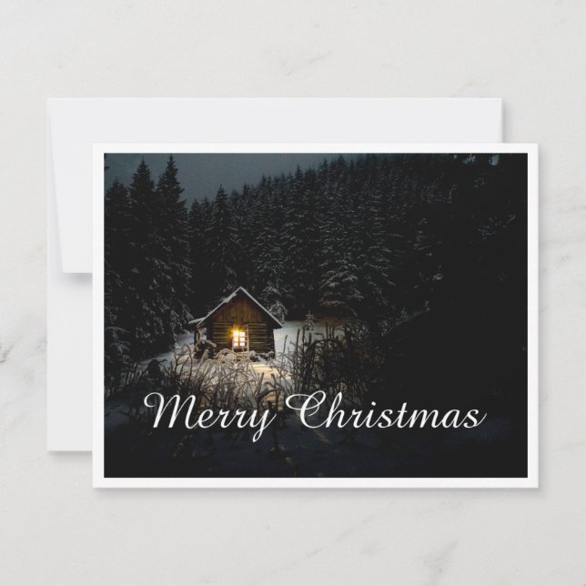 Saudações de Natal com Casa de Bruxa (Frente)