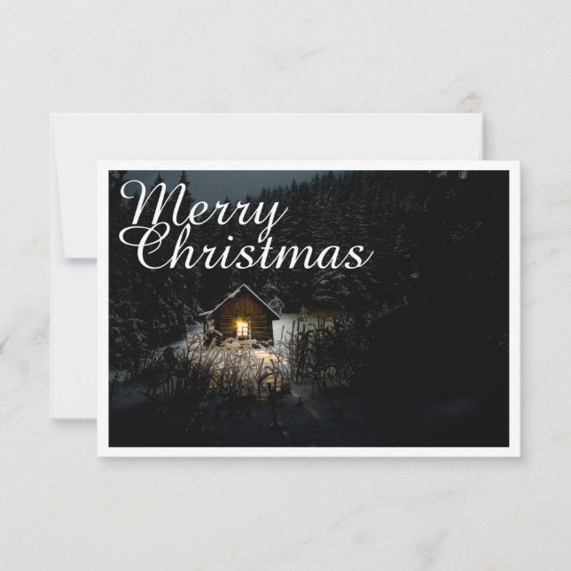 Saudações de Natal com Casa de Bruxa (Frente)