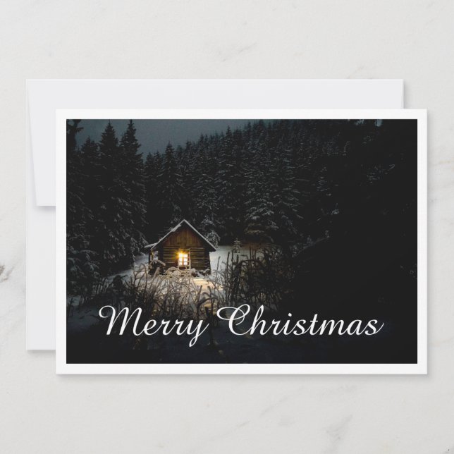 Saudações de Natal com Casa de Bruxa (Frente)