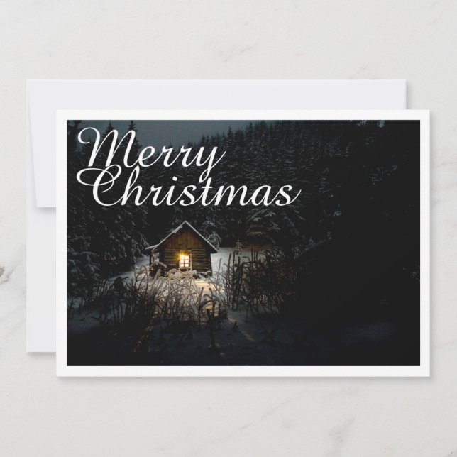 Saudações de Natal com Casa de Bruxa (Frente)