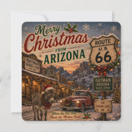 Saudações de Natal da Rota 66 no Arizona