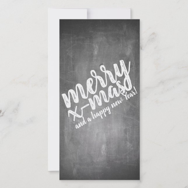 Saudações de Natal no Quadro de Giz (Frente)