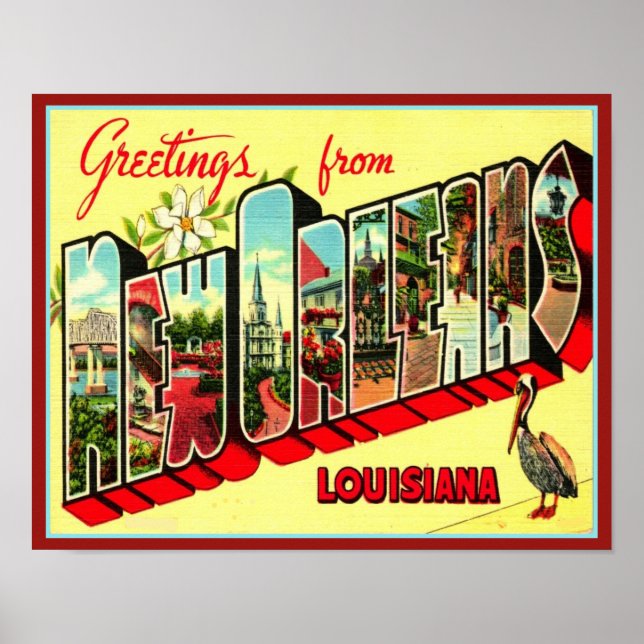 Saudações de Nova Orleans Poster (Frente)