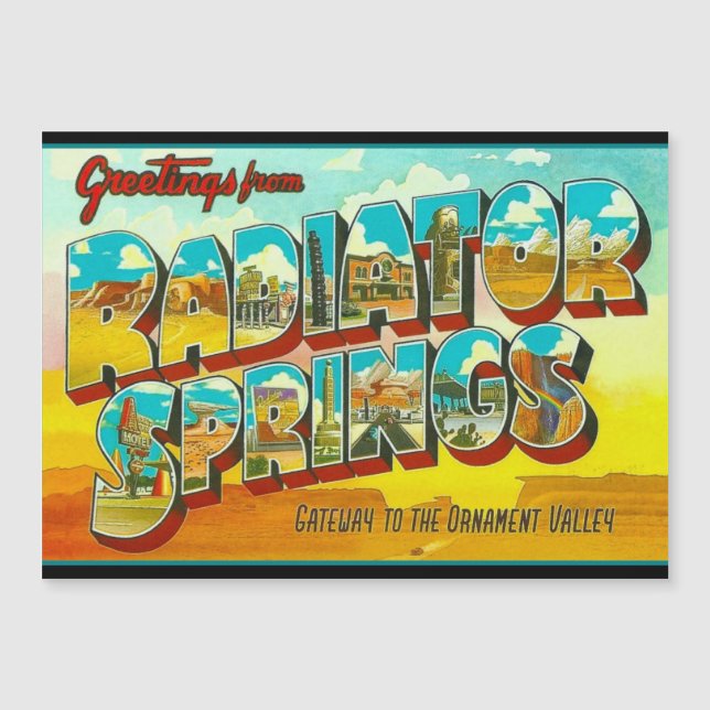Saudações de Radiator Springs Arizona (Frente)
