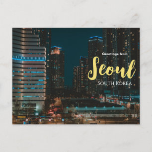Saudações de Seul Coreia do Sul Cartão Postal Cêni