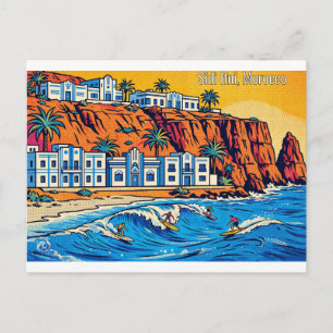 Saudações de Sidi Ifni, cartão postal de viagem do