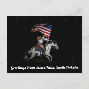 Saudações De Sioux Falls, Cartão Postal Da Dakota