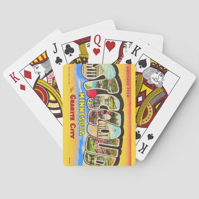 Saudações de St Cloud, MI Cartas de Baralho (Verso)