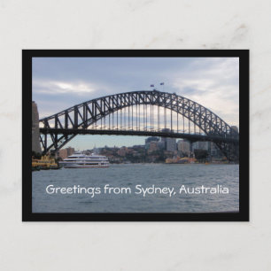 Saudações de Sydney, Austrália - cartão postal