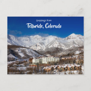 Saudações de Telluride Colorado Cartão postal cêni