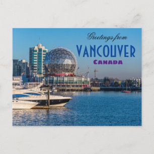 Saudações de Vancouver Canadá Cartão Postal