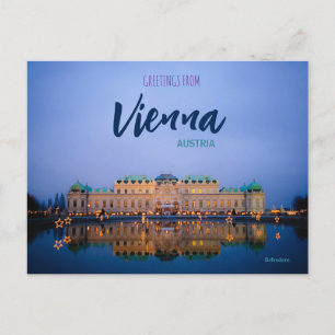 Saudações de Viena Áustria Cartão Postal Belvedere