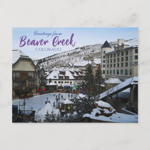 Saudações do Beaver Creek Colorado Cartão Postal