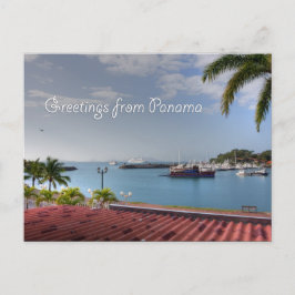 Saudações do Canal do Panamá, cartão postal