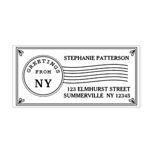 Saudações do Carimbo Postal do Endereço de Devoluç