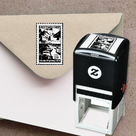 Saudações do Carimbo Retro do Alasca