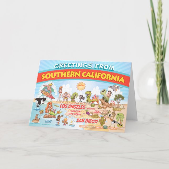 Saudações do Cartão de Vazio do Sul da Califórnia (Frente)