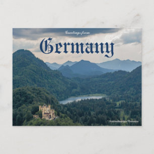 Saudações do cartão postal alemão Hohenschwangau
