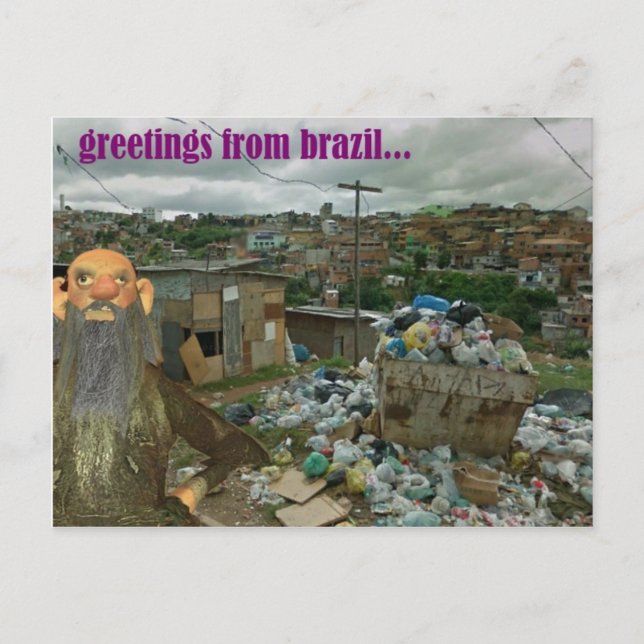 saudações do cartão postal brasileiro (Frente)