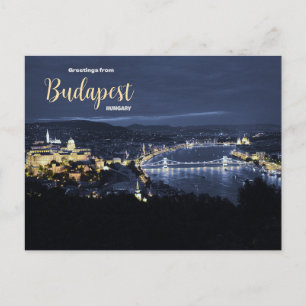 Saudações do cartão postal cênico de Budapeste, Hu