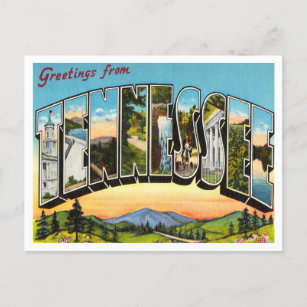 Saudações do cartão postal da Viagens vintage do T