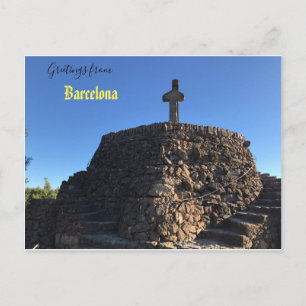 Saudações do cartão postal de Barcelona