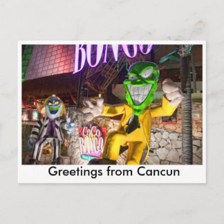 Saudações do Cartão Postal de Cancún