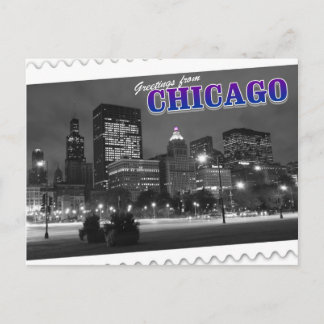 Saudações do cartão postal de Chicago Illinois