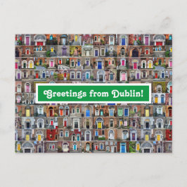 Saudações do Cartão Postal de Dublin