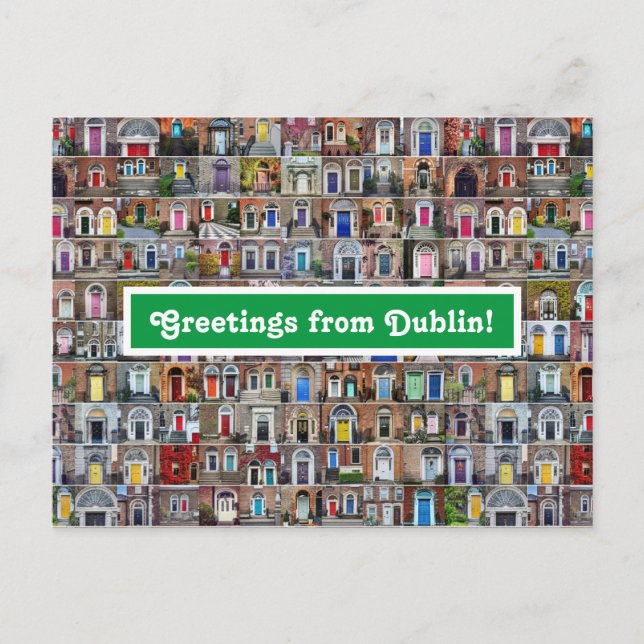Saudações do Cartão Postal de Dublin (Frente)