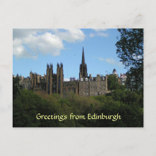Saudações do cartão postal de Edimburgo