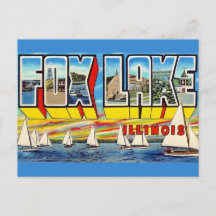 Saudações do cartão postal de Fox Lake Ill