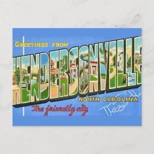 Saudações do cartão postal de Hendersonville NC
