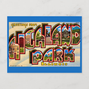 Saudações do cartão postal de Highland Park