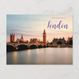 Saudações do cartão postal de Londres Big Ben
