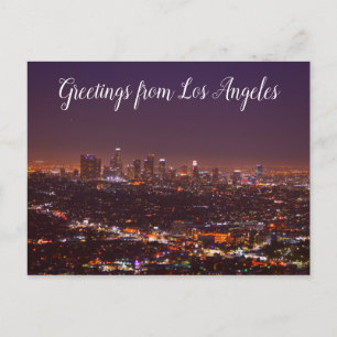 Saudações do cartão postal de Los Angeles
