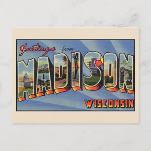 Saudações do cartão postal de Madison Wisconsin