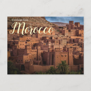 Saudações do Cartão Postal de Marrocos