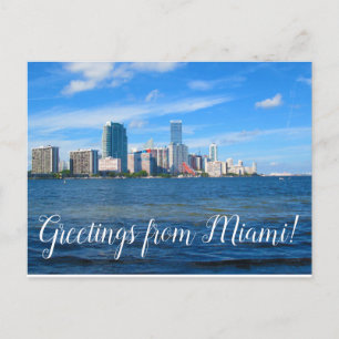 Saudações do cartão postal de Miami