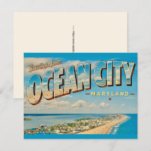 Saudações do cartão postal de Ocean City MD