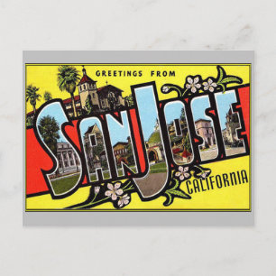 Saudações do cartão postal de San José, Califórnia