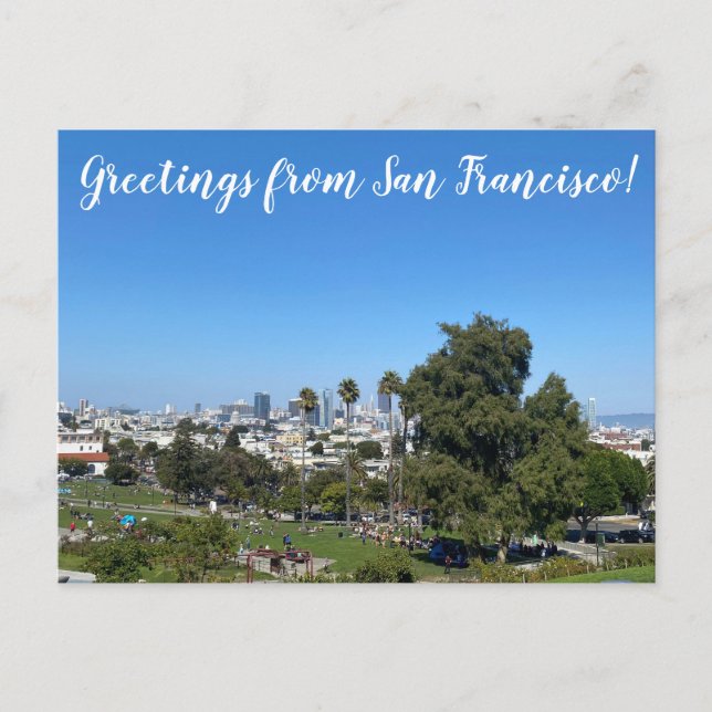 Saudações do Cartão Postal de São Francisco (Frente)