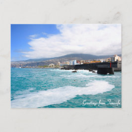 Saudações do cartão postal de Tenerife