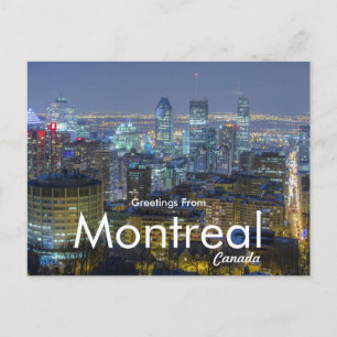 Saudações do cartão postal de viagem de Montreal C