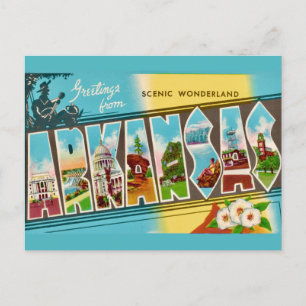 Saudações do cartão postal do Arkansas