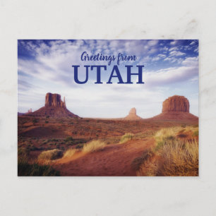 Saudações do cartão postal do deserto da UTAH