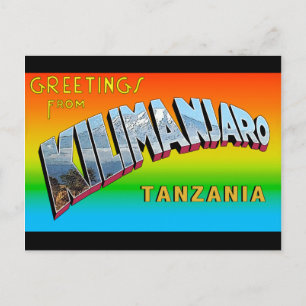 Saudações do Cartão Postal do Kilimanjaro