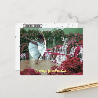 Saudações do Cartão Postal do Paraíso