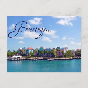 Saudações do Cartão Postal do Paraíso